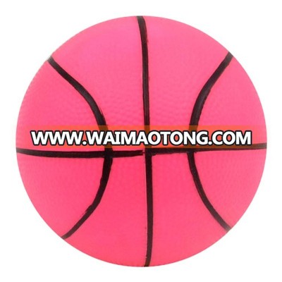 lovely pink line drawing rubber basketball ball