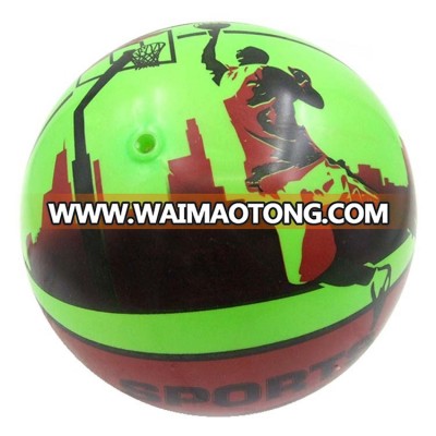 Non-slip PVC full printing basketball ball