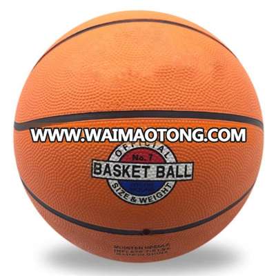 Promotion sale no logo custom rubber basketballs size 7