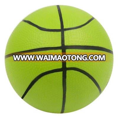 green color line drawing rubber plastic basketball ball