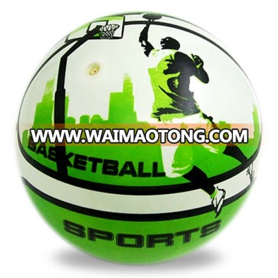 PVC full printing basketball ball for kids toys