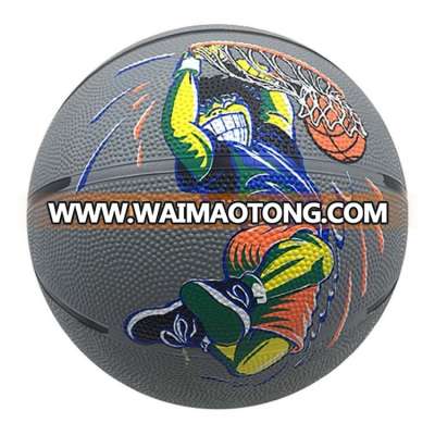 best Promotion price rubber ball custom printed cheap basketball