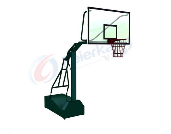 Professional Tempered Glass Backboard Movable Basketball Stand